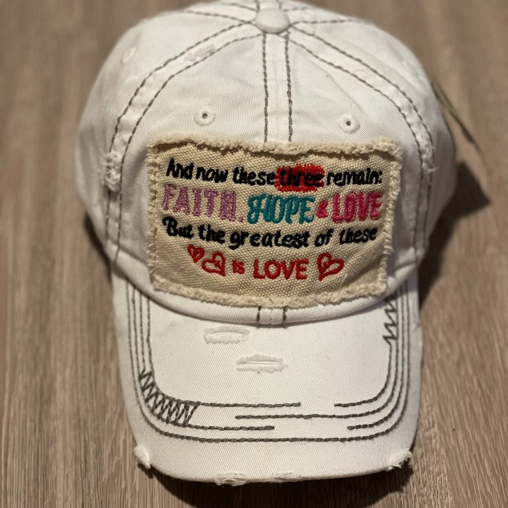 Faith Hope Love Baseball Cap